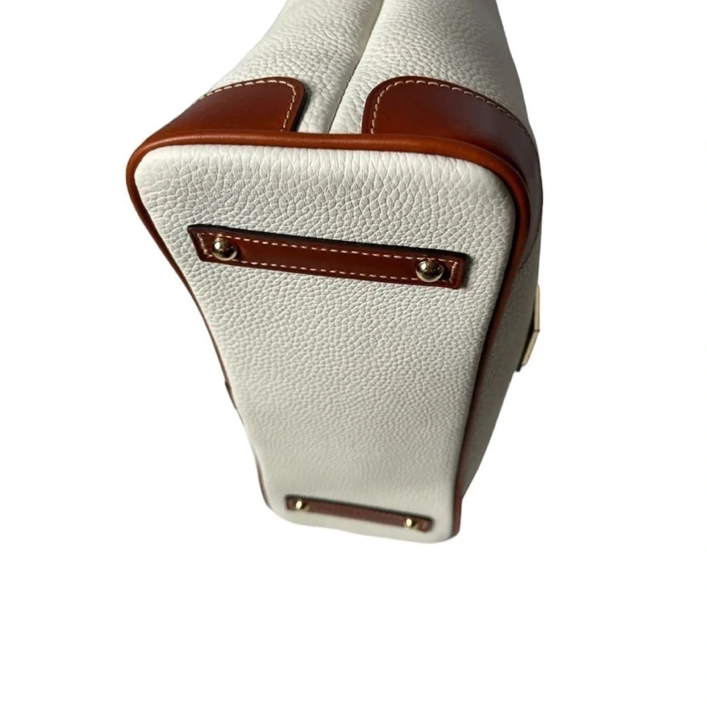 Dooney & Bourke Pebble Grain Leather Hobo Shoulder Bag Beige Brown NWT